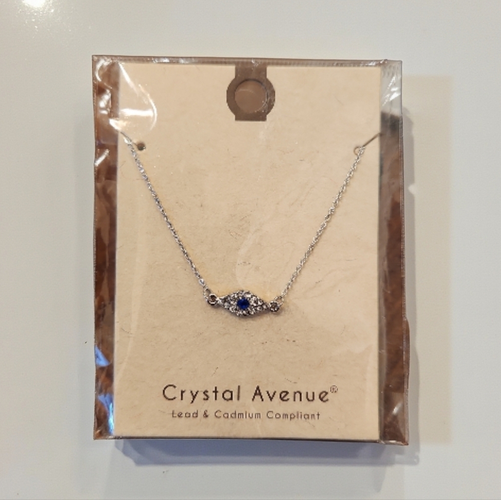 Evil Eye Necklace with Blue Accent